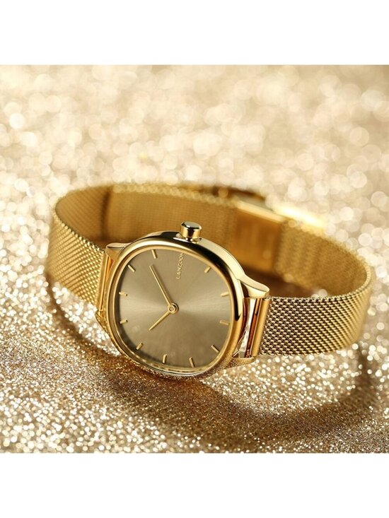 Lanzoom Women\'s Gold Analog Japanese Quartz Retro Stainless Steel Filled Watch